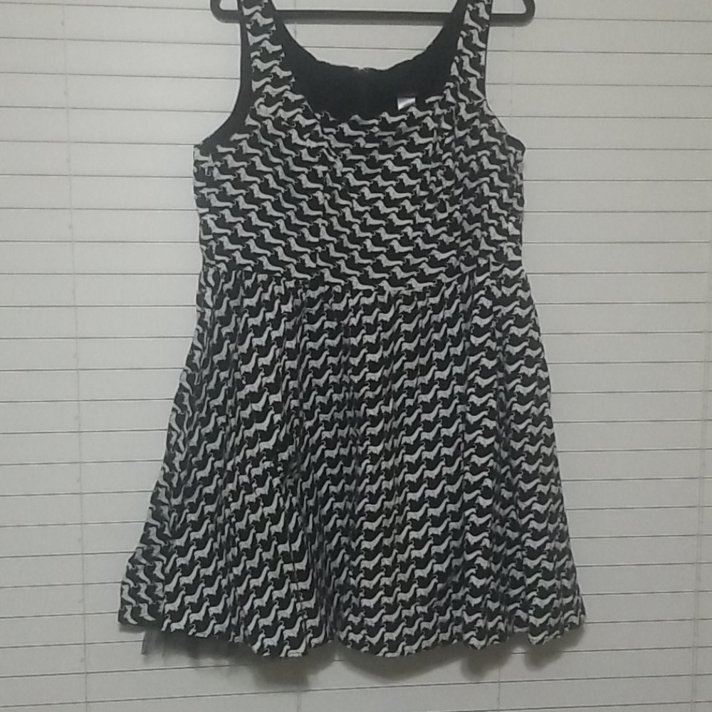 Retro dachshund dress